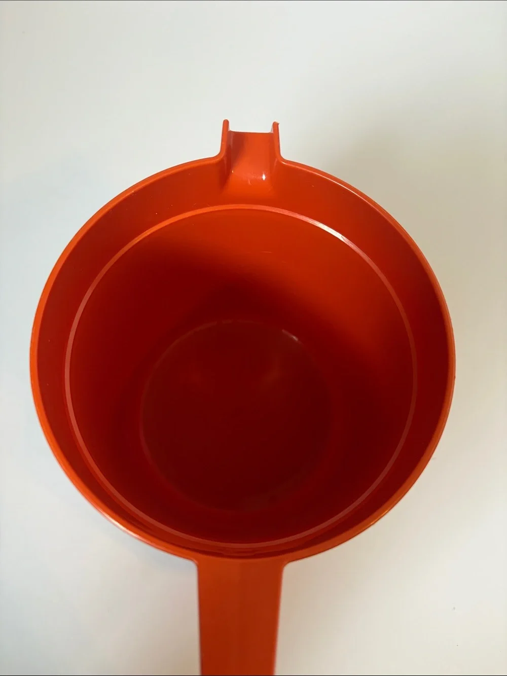 Vintage Tupperware Mini Orange Pitcher with Lid